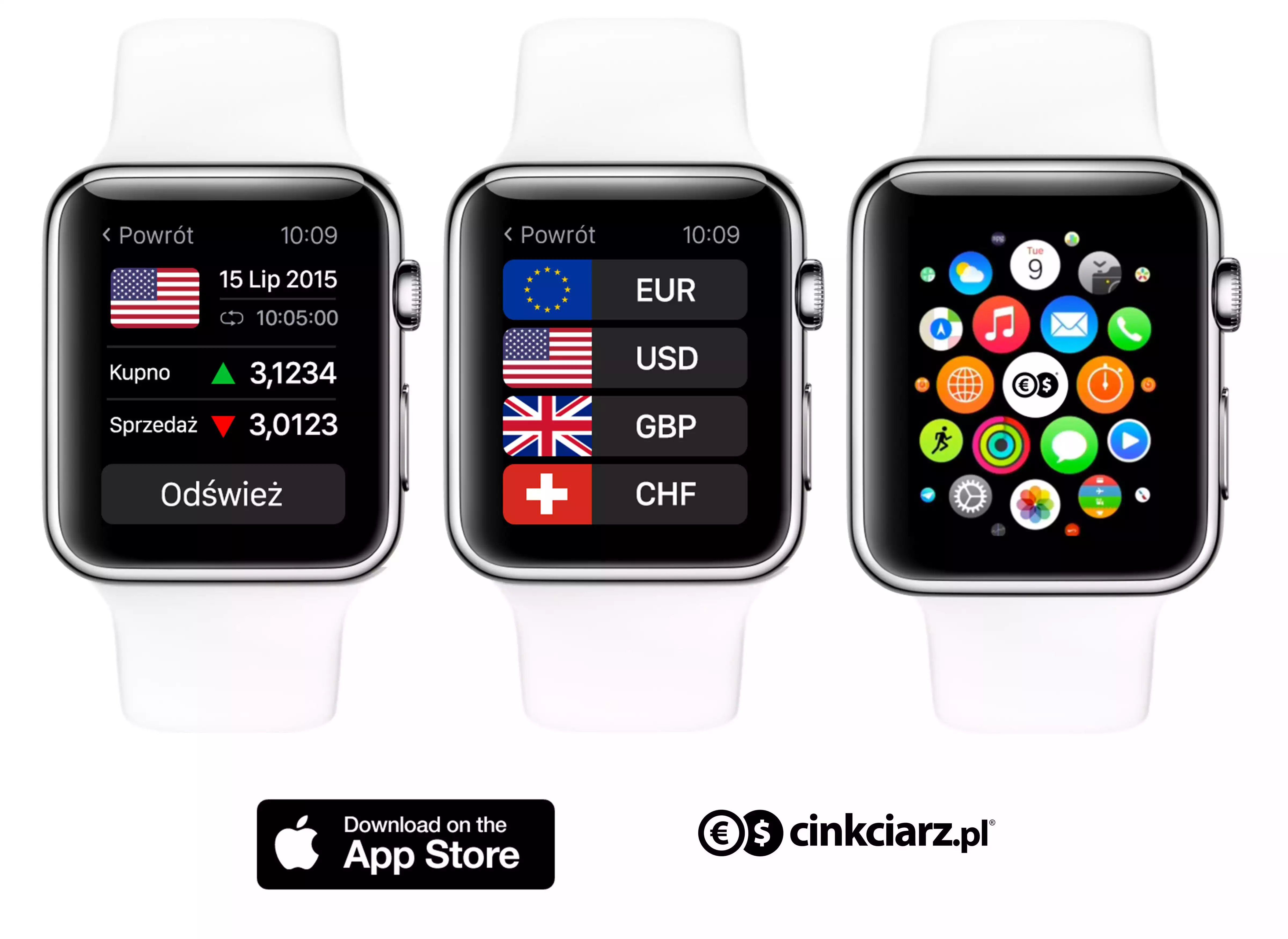 Cinkciarz.pl z aplikacją na Apple Watch
