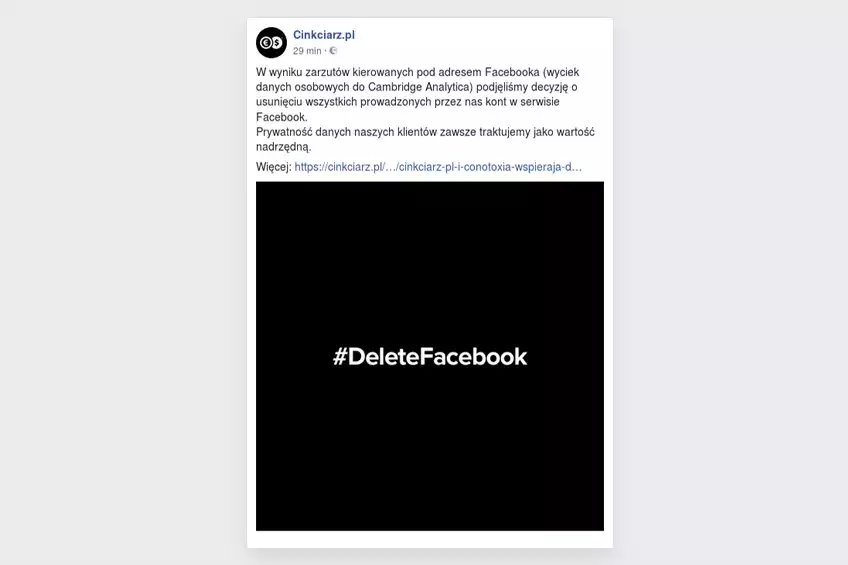 Delete Facebook - Cinkciarz.pl
