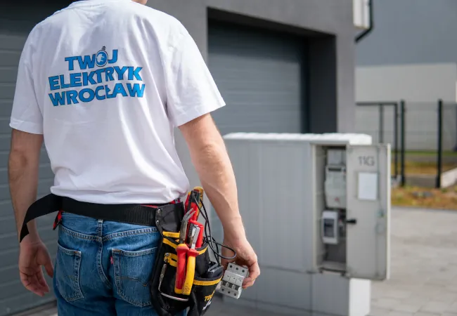 Elektryk rozpoczyna pracę Elektryk rozpoczyna pracę