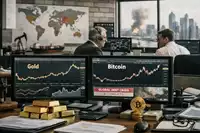 złoto, Bitcoin